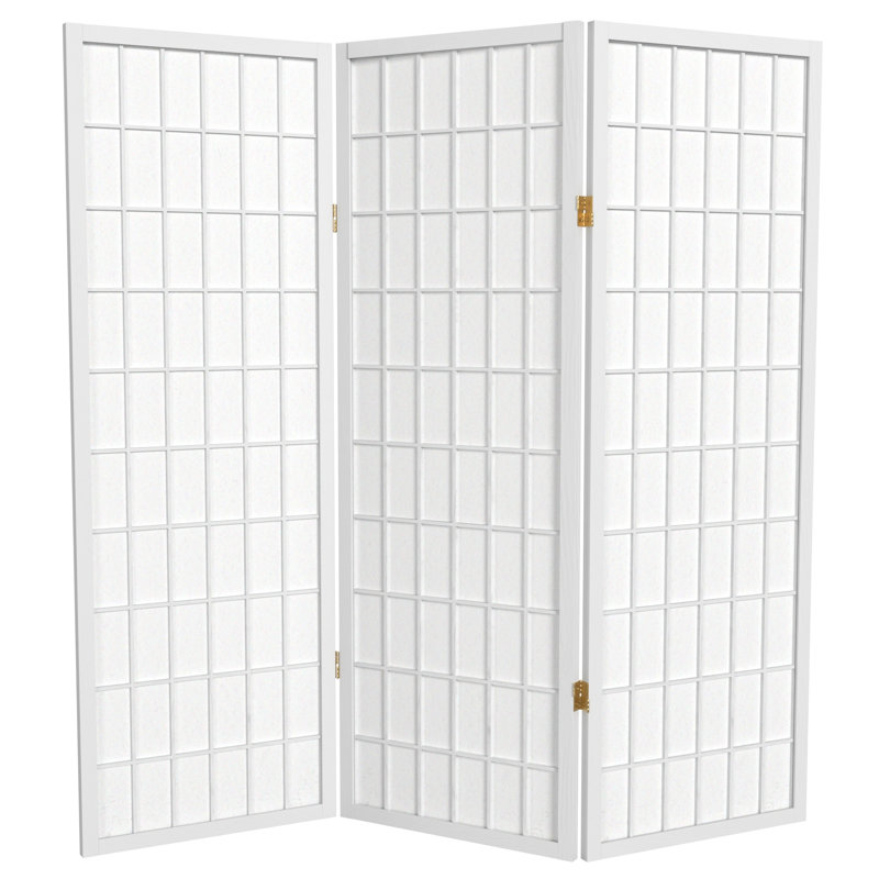 Écran court Shoji 50,75 "Alex, Blanc, 3 panneaux