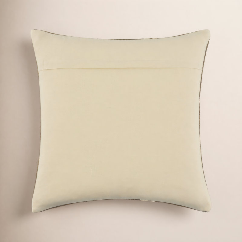 Jundah Accent Pillow, Square 22", Polyester, Dark Brown