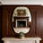 24x36 in Black Metal Framed Oval Vanity Bathrrom Mirror for Wall-108896255