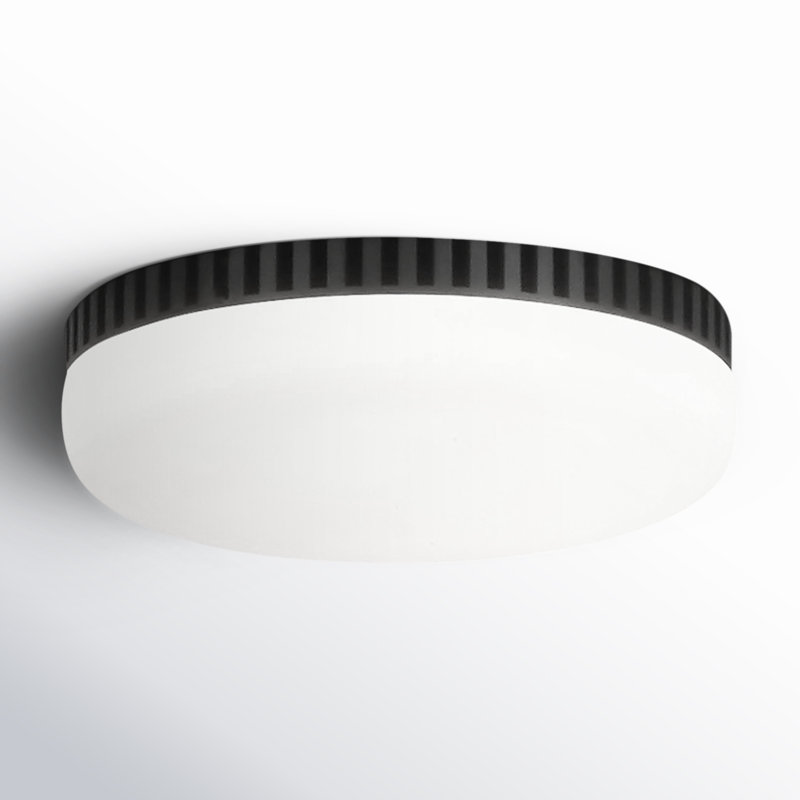 Ensemble d'éclairage pour ventilateur de plafond à DEL 1 lumière Langford, Nuit noire