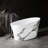 51" Freestanding Soaking Tub, Solid Surface Bathtub