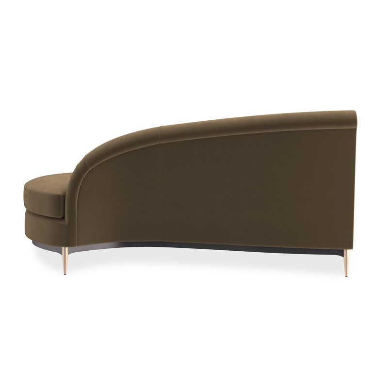 Threes Company Loveseat, Brown