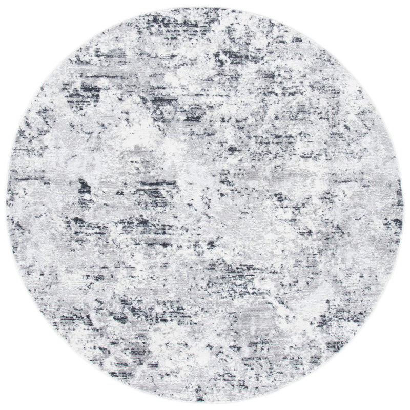 Tapis abstrait Kairo 700 Performance, Rond 6 pi 7 po