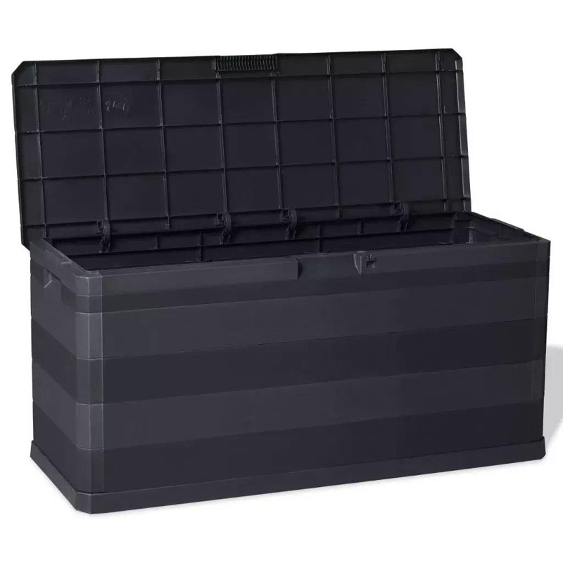 Burkhart Garden Storage Box 280 L, Black