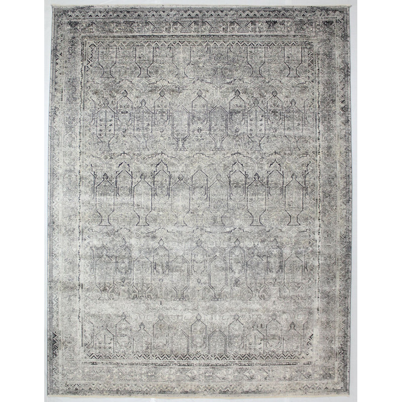 Tapis contemporain en laine touffeté à la main 7 pi 10 po x 10 pi 2 po