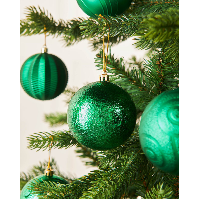 9.29cm Solid Colour Plastic / Acrylic Bauble, Green