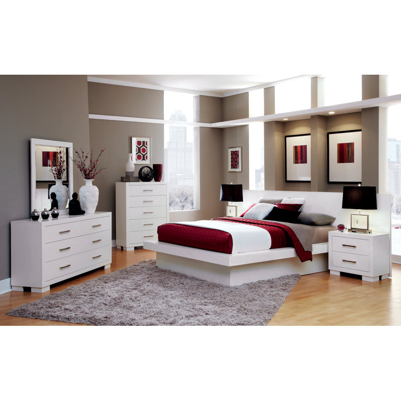 Commode double 6 tiroirs Fareid, Blanc