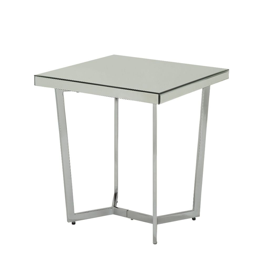 Hokku Designs Drais Glass Top End Table | Wayfair