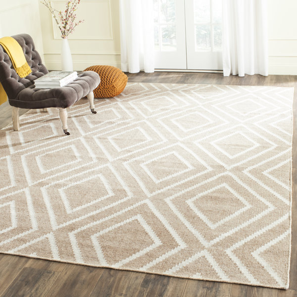 Behg Designs Rug Ebern Designs Nylah Looped Ivory/Beige Rug | Wayfair.co.uk