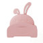 Lit princesse rembourré en forme de lapin, lit plateforme simple avec tête et pied de lit-1696006330