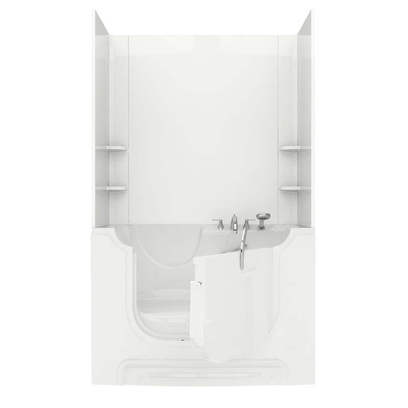 Baignoire de tourbillon 60 po x 30 po HandiTub, Blanc, Gauche
