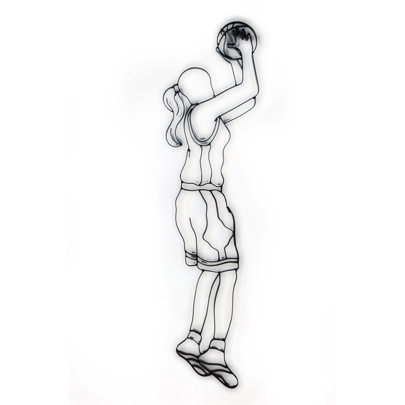 Décoration murale pour joueur à basket-ball féminin