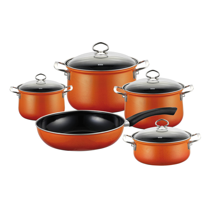 Corall Enamel Cookware Set