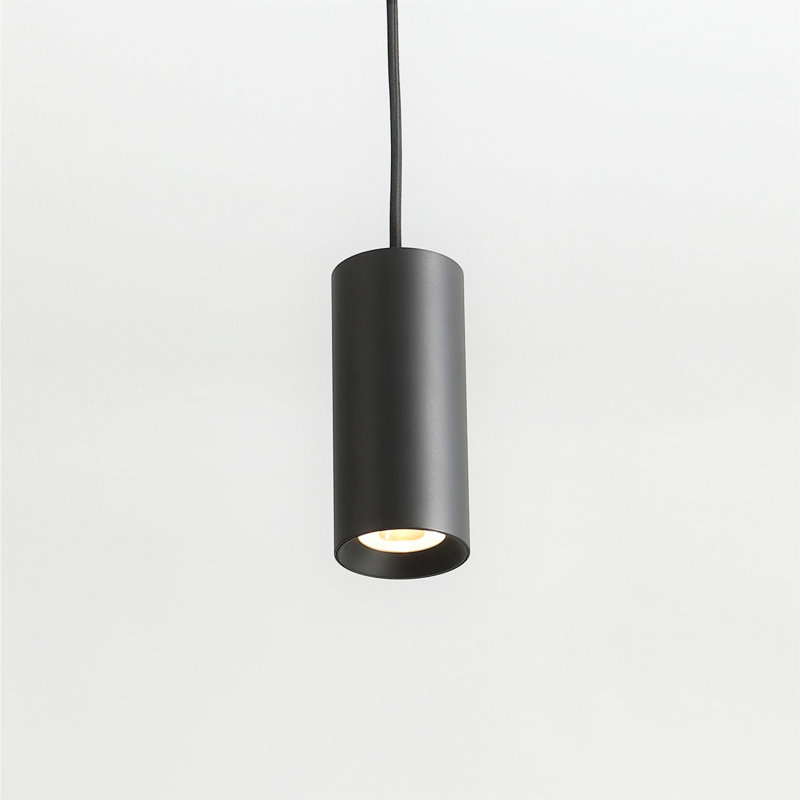 Luminaire suspendu cylindrique à 1 lumière DEL 