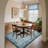 Leaves Floral Machine Washable Area Rug with Rubber Backing for Living Room Modern Non-Slip Dining Room Rug Non-Shedding Rugs for Bedroom-1734437655