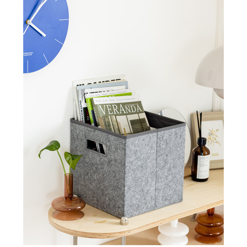 Ensemble de poubelles en feutre, H 11,5 po x l 11,5 po x P 11,5 po