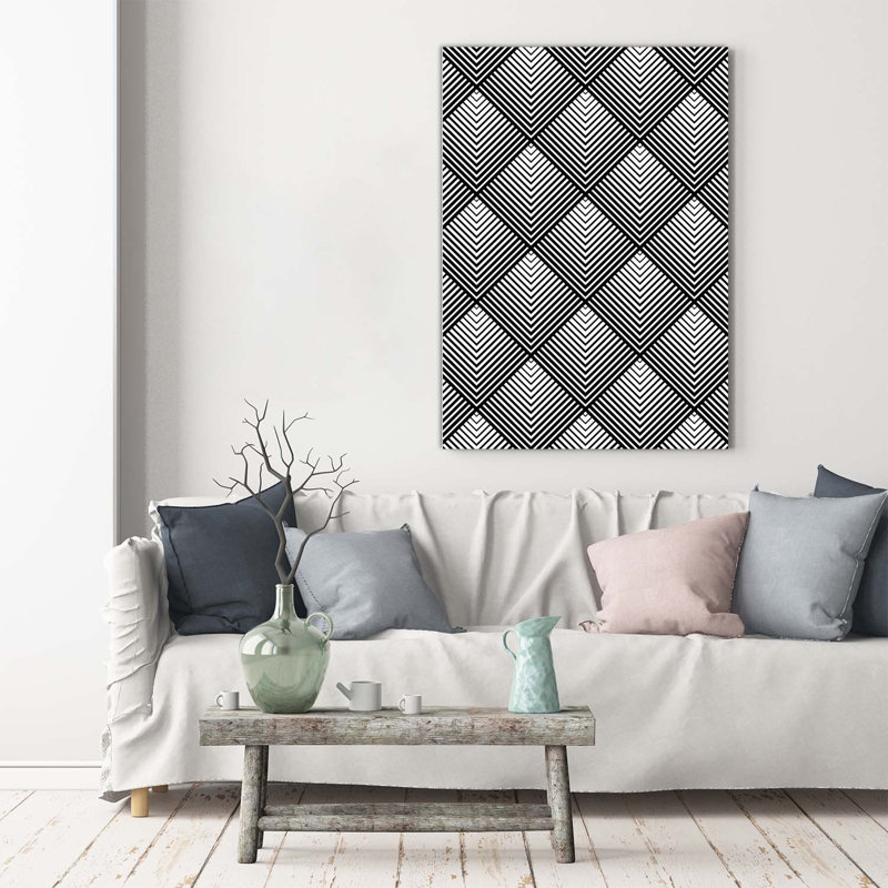 Geometric Background - Wrapped Canvas Print