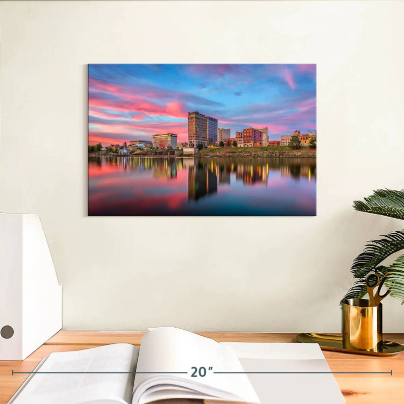 Nicci Charleston River Skyline, H 8 po x l 12 po