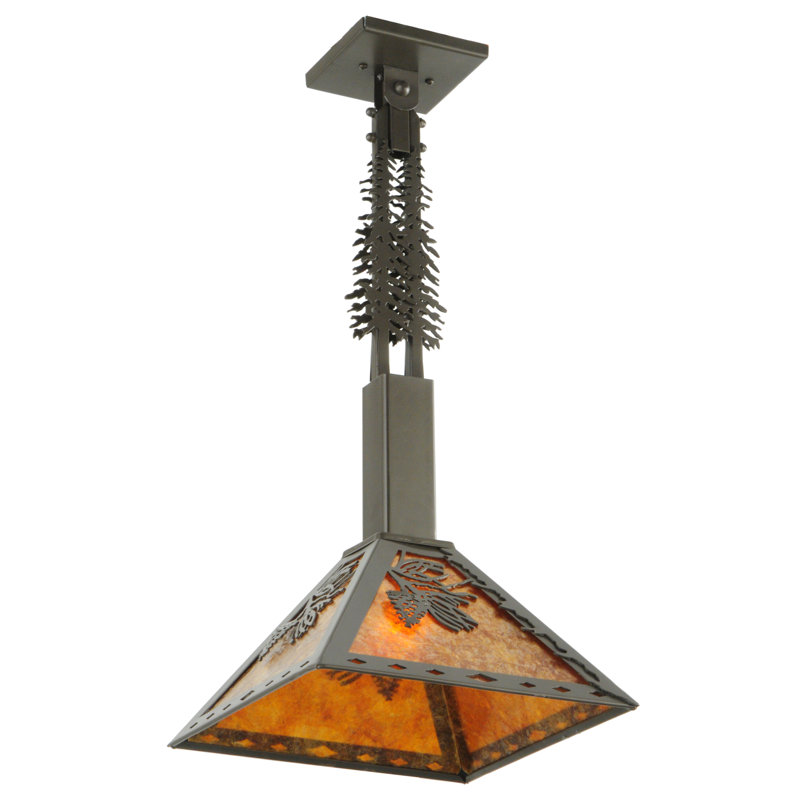 Rustic Lodge 1 - Light Pendant, 26" H x 17" W x 17" D