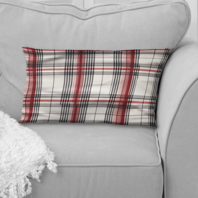 Coussin Rustic Farmhouse Plaid