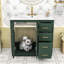 Meuble-lavabo en bois avec lavabo, rangement spacieux, tiroirs à fermeture en douceur-683685080