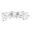 Canapé modulaire contemporain 2 pièces en velours gris foncé