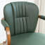 Swivel Upholstered Poplar and Walnut Upholstered and Solid Wood Bar Stool with Solid Wood Frame-1605606570-1605606572