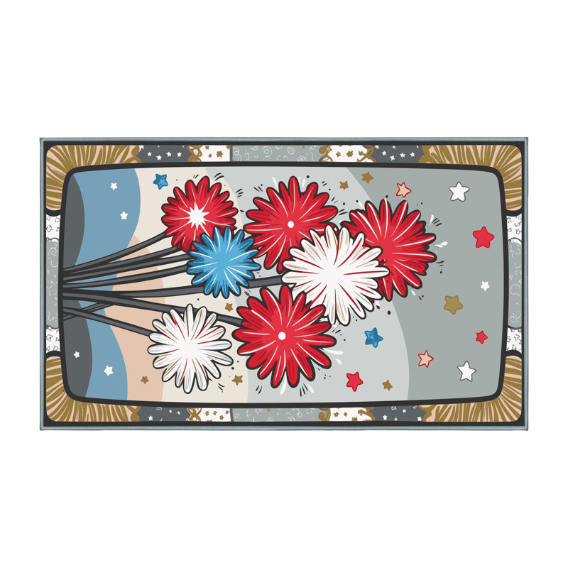 Tapis vacances des fêtes The Holiday Aisle®, Rectangulaire 8 pi x 12 pi