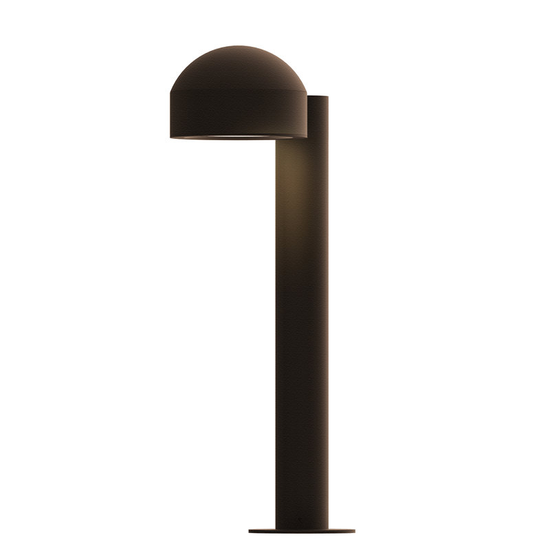 Reals LED Bollard Light, Bronze, 17.75" H x 5" W x 7.75" D