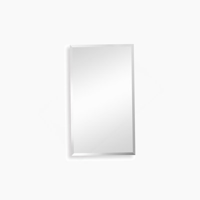 Armoire à pharmacie 15 po x 26 po avec miroir réglable et fixation murale en aluminium pour salle de bain