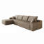 Canapé modulaire en forme de L de 135 po, siège modulaire moderne à assise profonde, aucun assemblage requis pour la chambre à coucher du salon-1227429369