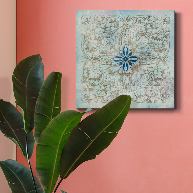 Médaillon I - impression sur toile tendue, H 10 po x l 10 po x P 1,5 po