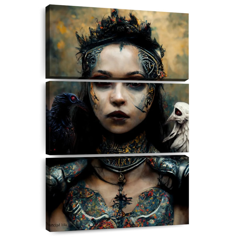 Hitzel Raven Queen, 50" H x 32" W