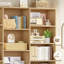 Grande bibliothèque en bois à 6 niveaux H 74 po x l 59 po Wakil-1362444347