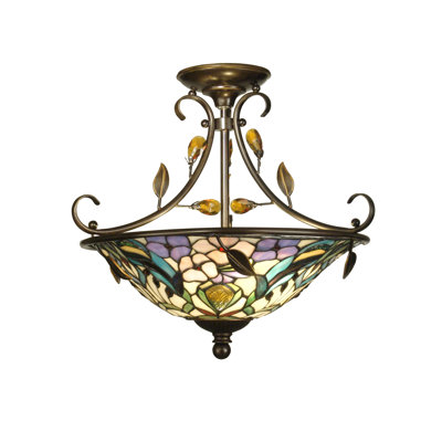 Rigby Glass Semi Flush Mount