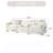 Oversized Deep Seat Sectional Sofa, Modern Chenille Cloud Couch, Large 3 Seater Modular Sofa with 3 Pillows for Living Room Bedroom Apartment Office,DIY Combination,Chenille-62532726