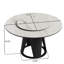 Table de salle à manger ronde en pierre frittée avec plateau tournant Lazy Susan