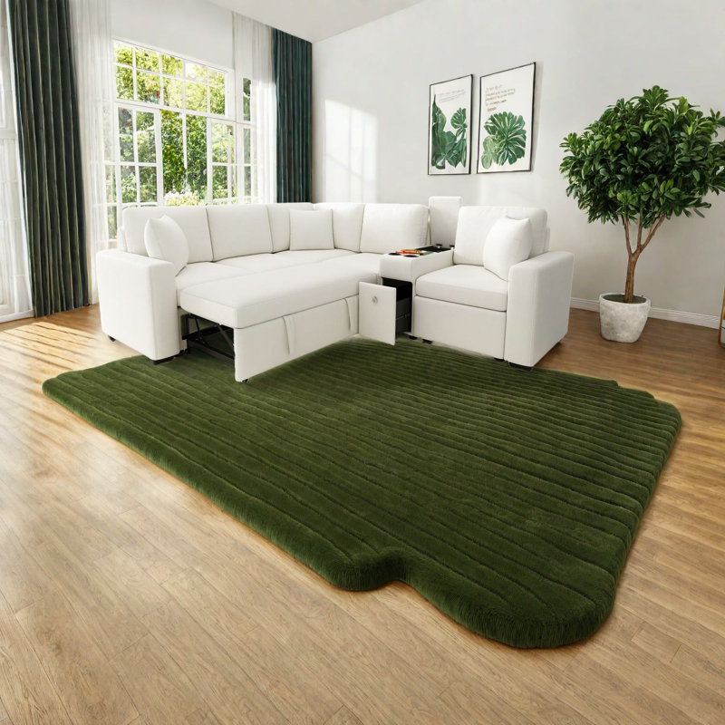 Canapé modulaire modulaire en L, tissu chenille, salon moderne