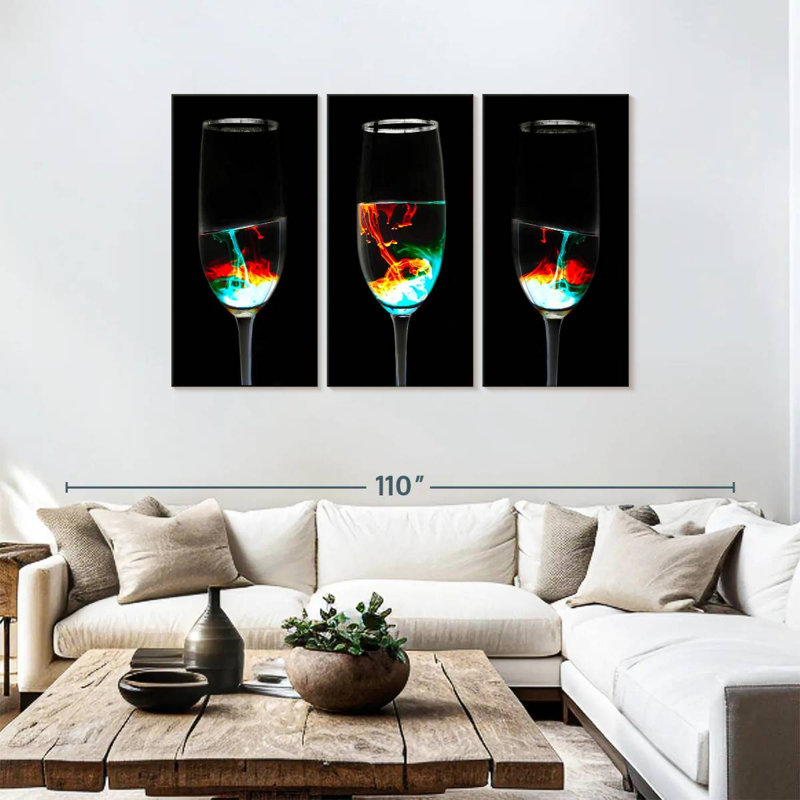 Yarlin Glowing Drinks, 48" H x 74" W