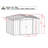 Classic Steel Storage Shed, 10X8, Charcoal-55865215-119311402