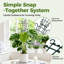 Ensemble de treillis de support de plantes empilables réglables 4 pièces - Piquets de jardin verts d'intérieur et d'extérieur pour plantes grimpantes, vignes, pothos et hoya