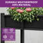 Boîte à fleurs d'extérieur, lit surélevé avec pieds-1913324817