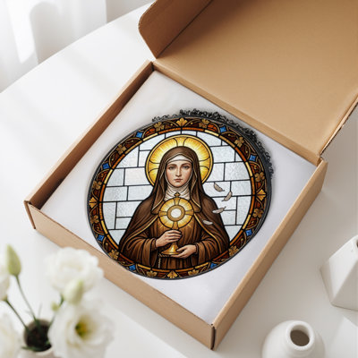 Vitrail Saint Portrait ， 7,8H