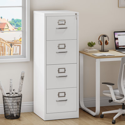 Athea 45.8cm Wide 4 -Drawer Steel File Cabinet