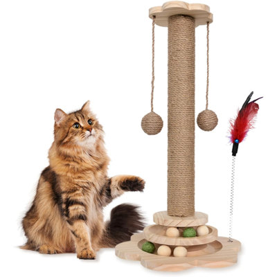 Wooden Cat Scratching Post