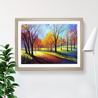 Colourful Spring Forest - Framed Print
