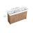 Quarnar 60" Free-standing Double Bathroom Vanity with Resin Vanity Top