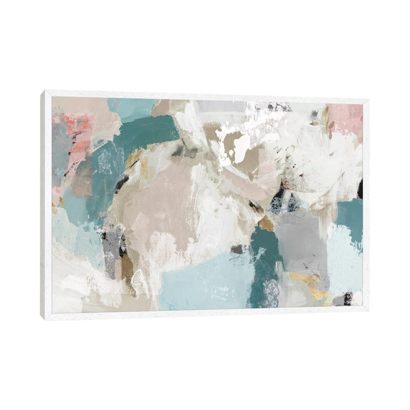 In The Heart Of Movement by Isabelle Z - Painting on Canvas, 101.6 cm H x 66.04 cm W, White Framed