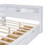 Lit de jour double en bois avec 2 tiroirs, lit de jour avec tablette de rangement et ports de chargement USB-1803030875