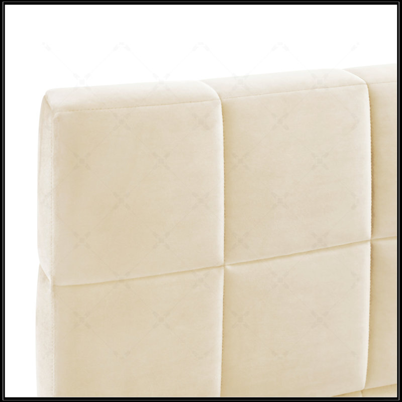 Full Size Upholstered Daybed/Sofa Bed Frame, Beige